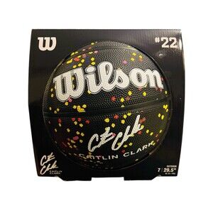 CAITLIN CLARK REPETITION SIZE 7 WNBA BASKETBALL BLACK YELLOW BALL 🔥🏀 NEW